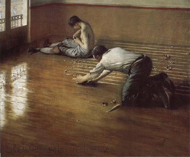 Gustave Caillebotte The worker plane the floor Spain oil painting art